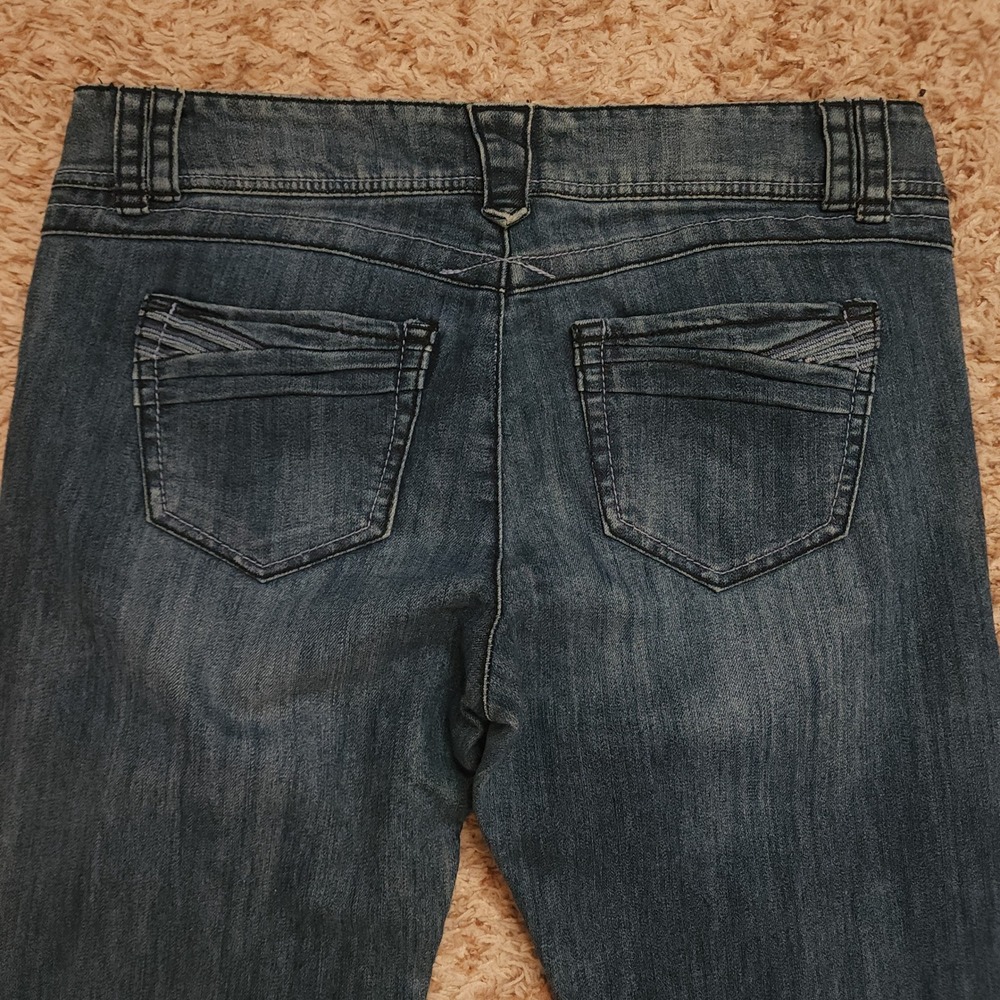 Jolt Flare Jeans Women 11 Blue Medium Wash Bell Bottom Mid Rise T153TJCT - Picture 9 of 9